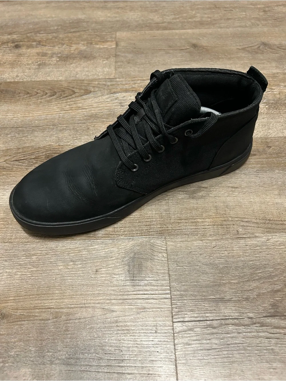 Timberland Groveton Men's Size 11.5 Black Casual Lace-Up Chukka Sneakers Boots